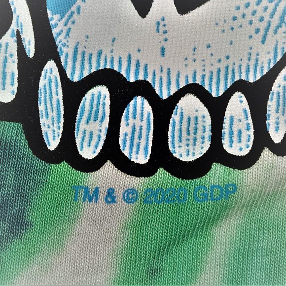 Grateful Dead Berha Steal Your Face Tie Dye Liquid Blue rock Official L NWT - Picture 5 of 6